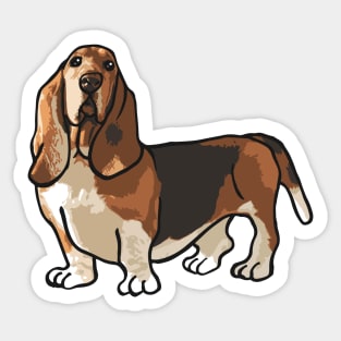 Basset Hound Dog Sticker